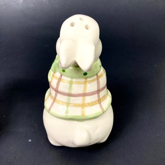 VTG Hand Painted Ceramic Bunny Salt & Pepper Shaker Set, 80's Cottage Core Retd - Picture 13 of 17